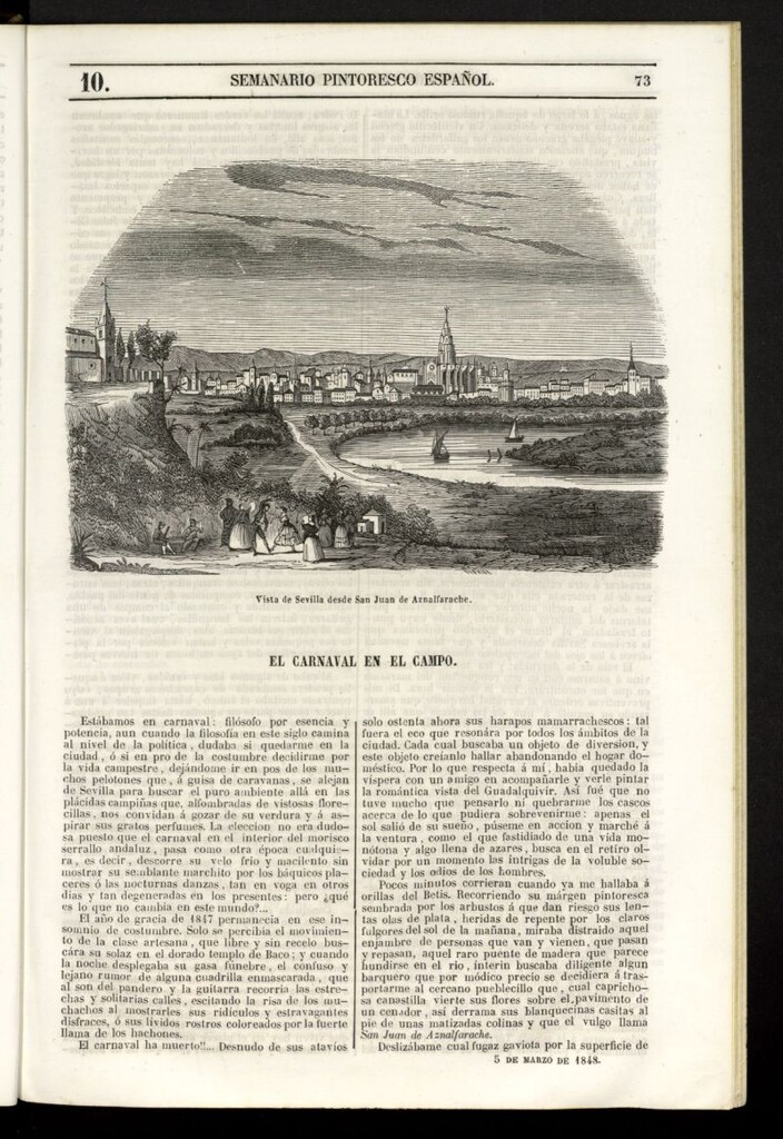 Miniatura de Semanario Pintoresco Español del 5 de marzo de 1848, nº 10