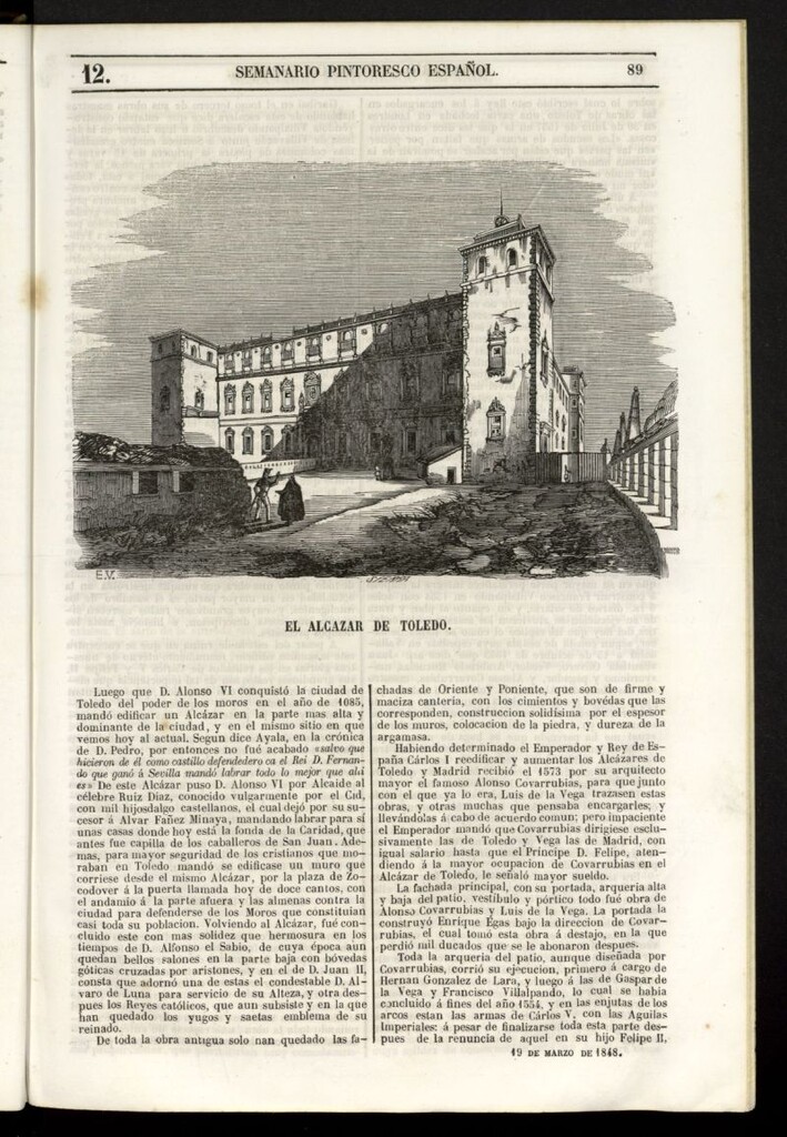 Miniatura de Semanario Pintoresco Español del 19 de marzo de 1848, nº 12