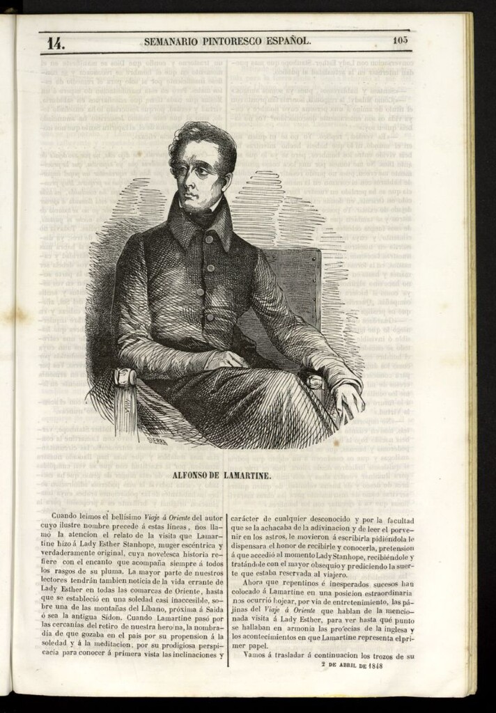 Miniatura de Semanario Pintoresco Español del 2 de abril de 1848, nº 14