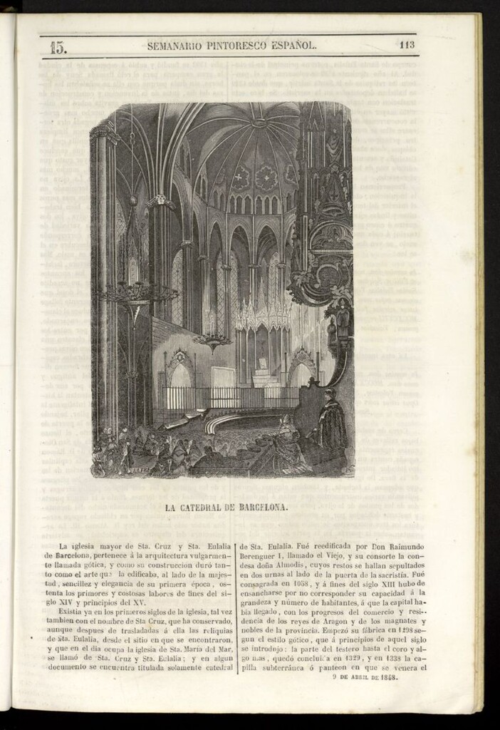 Miniatura de Semanario Pintoresco Español del 9 de abril de 1848, nº 15