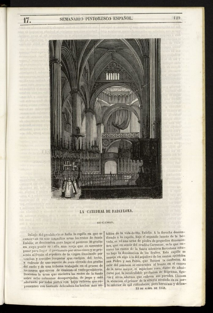 Miniatura de Semanario Pintoresco Español del 23 de abril de 1848, nº 17