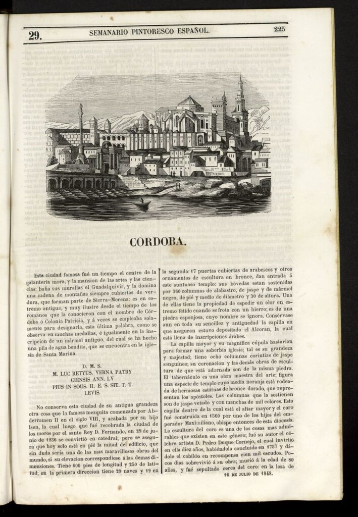 Miniatura de Semanario Pintoresco Español del 16 de julio de 1848, nº 29