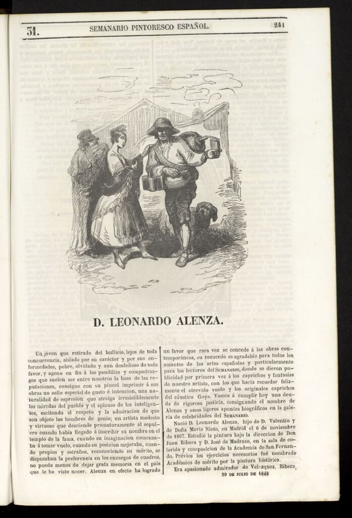 Miniatura de Semanario Pintoresco Español del 30 de julio de 1848, nº 31