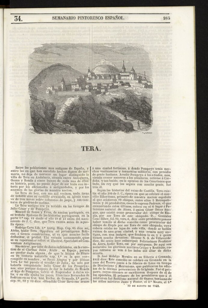 Miniatura de Semanario Pintoresco Español del 20 de agosto de 1848, nº 34