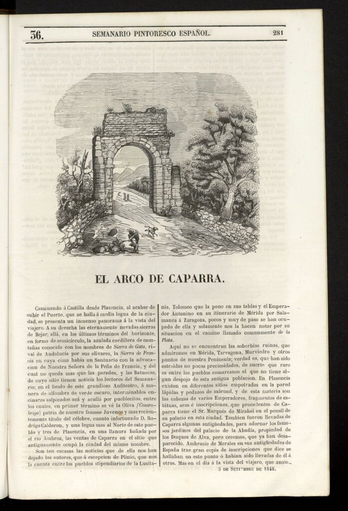 Miniatura de Semanario Pintoresco Español del 3 de septiembre de 1848, nº 36