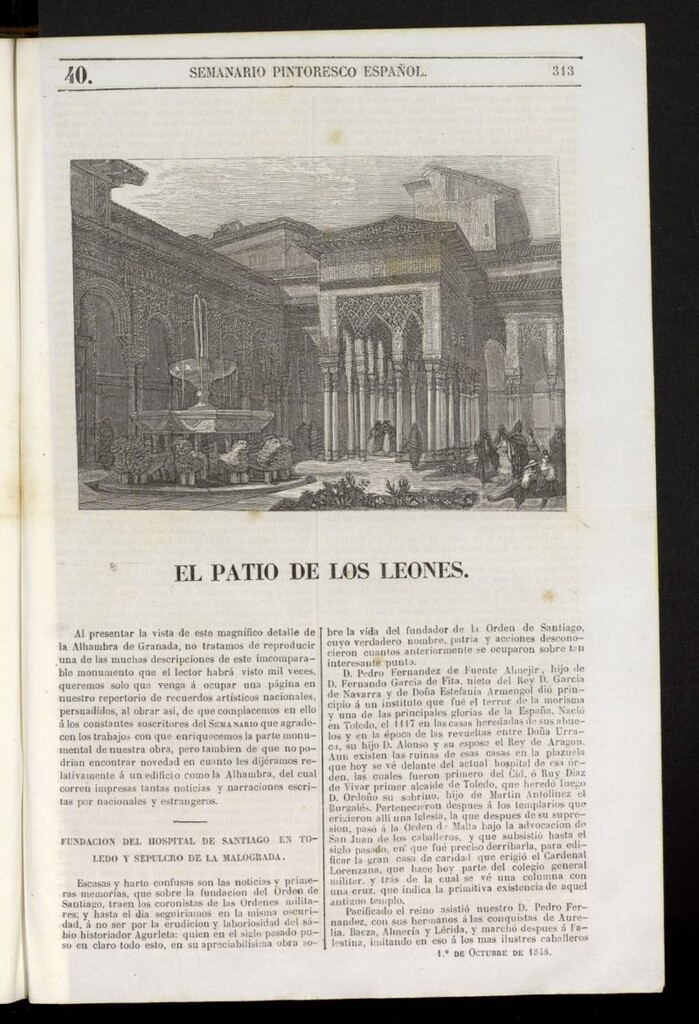 Miniatura de Semanario Pintoresco Español del 1 de octubre de 1848, nº 40