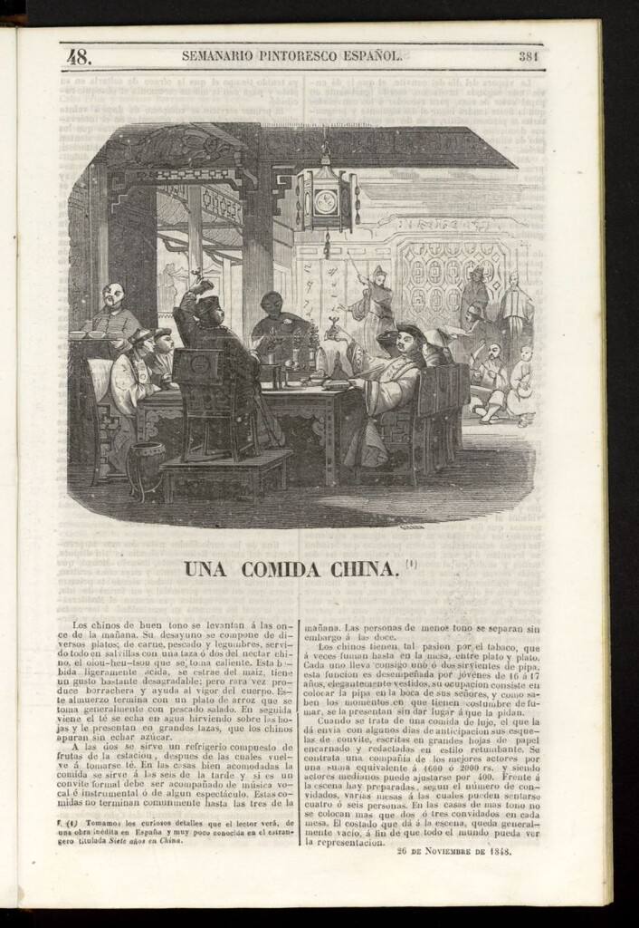Miniatura de Semanario Pintoresco Español del 26 de noviembre de 1848, nº 48