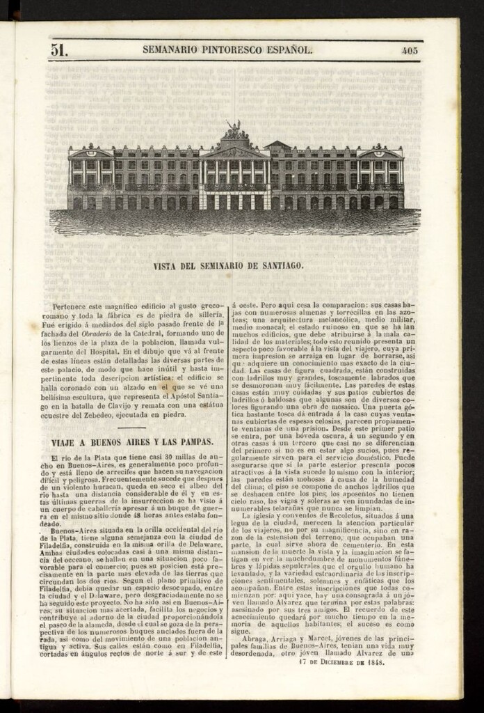 Miniatura de Semanario Pintoresco Español del 17 de diciembre de 1848, nº 51