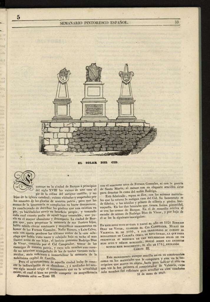 Miniatura de Semanario Pintoresco Español del 31 de enero de 1841, nº 5