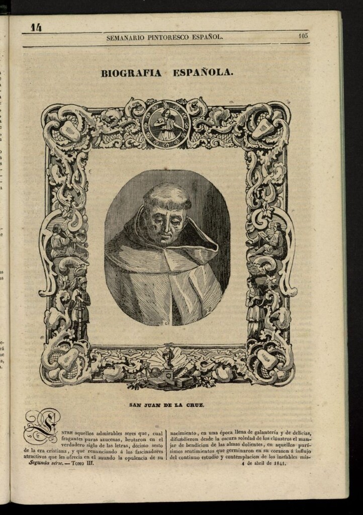 Miniatura de Semanario Pintoresco Español del 4 de abril de 1841, nº 14