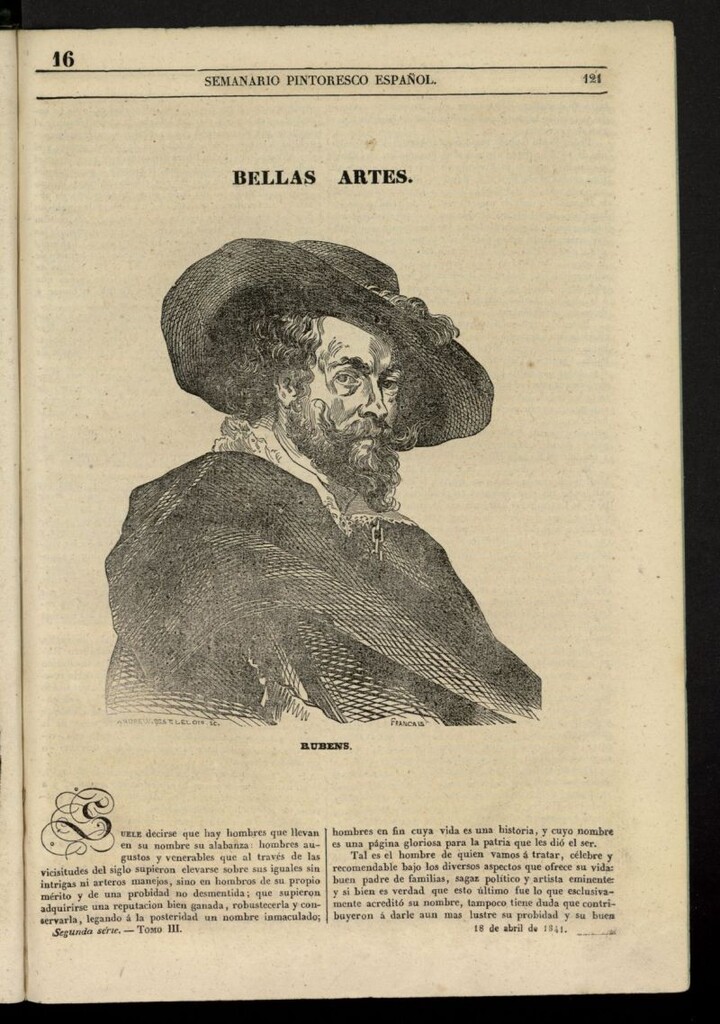 Miniatura de Semanario Pintoresco Español del 18 de abril de 1841, nº 16