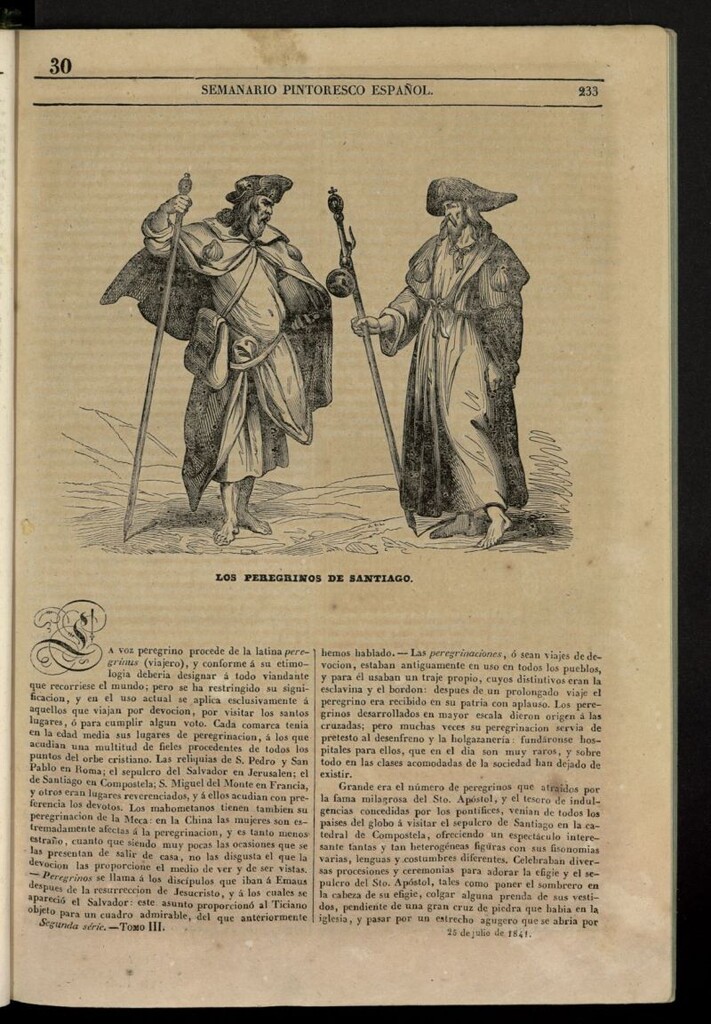 Miniatura de Semanario Pintoresco Español del 25 de julio de 1841, nº 30