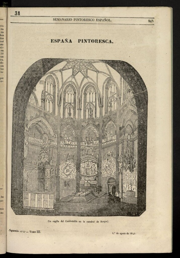 Miniatura de Semanario Pintoresco Español del 1 de agosto de 1841, nº 31
