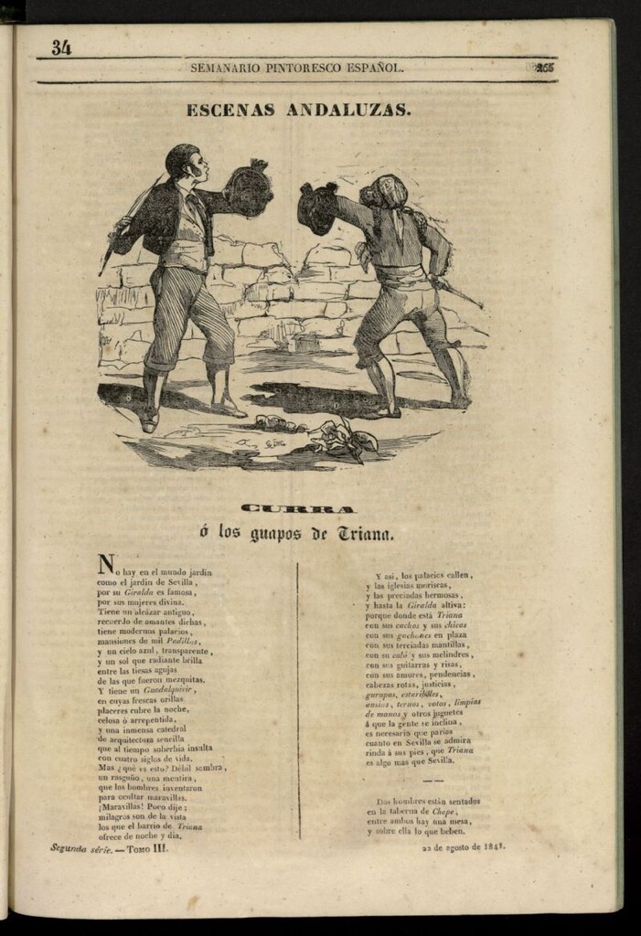 Miniatura de Semanario Pintoresco Español del 22 de agosto de 1841, nº 34