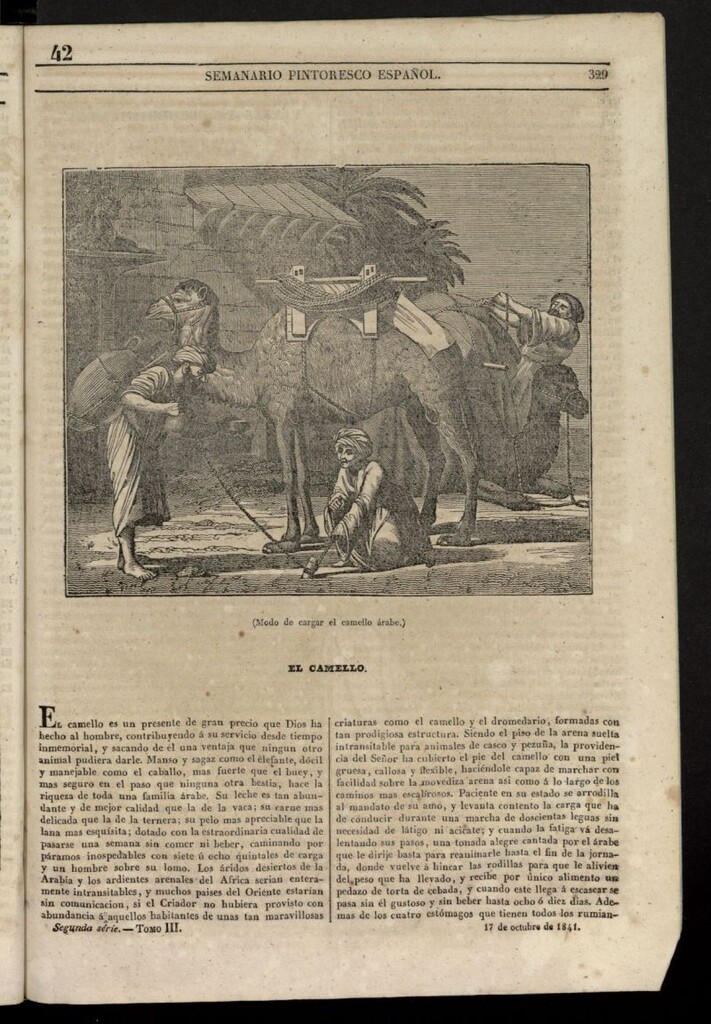 Miniatura de Semanario Pintoresco Español del 17 de octubre de 1841, nº 42