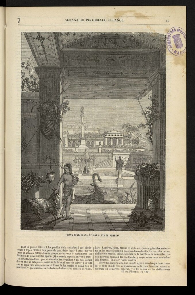 Miniatura de Semanario Pintoresco Español del 16 de febrero de 1851, nº 7