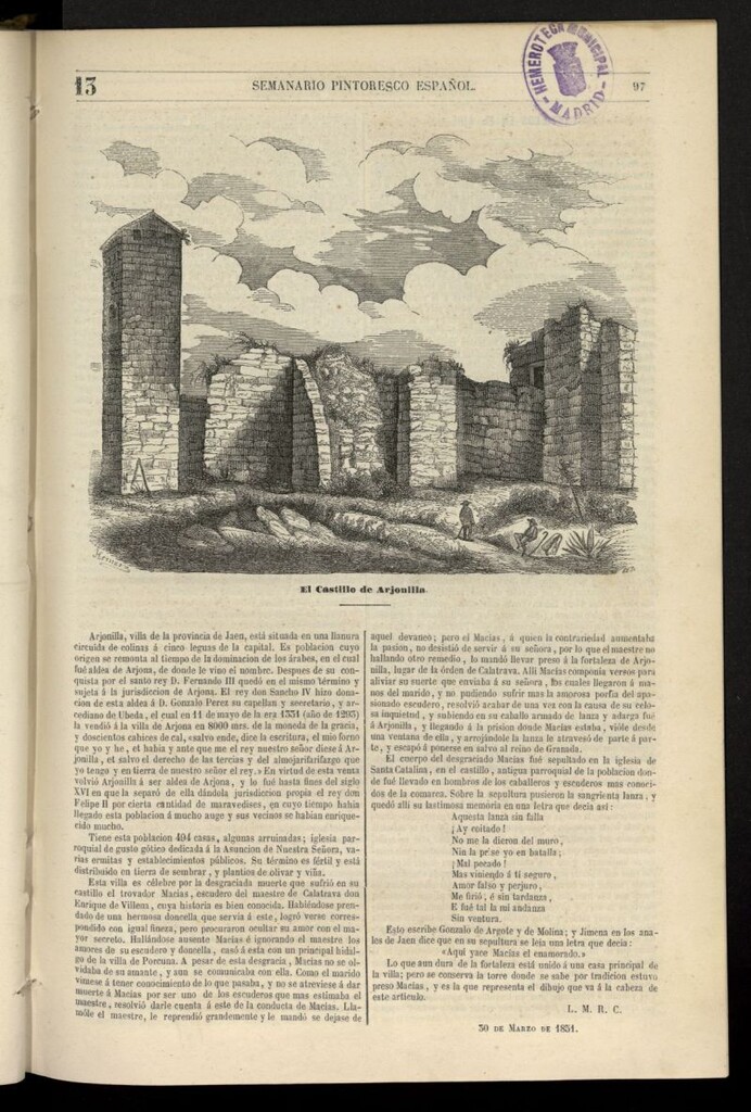Miniatura de Semanario Pintoresco Español del 30 de marzo de 1851, nº 13