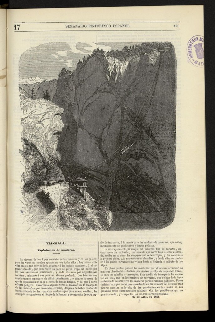 Miniatura de Semanario Pintoresco Español del 27 de abril de 1851, nº 17