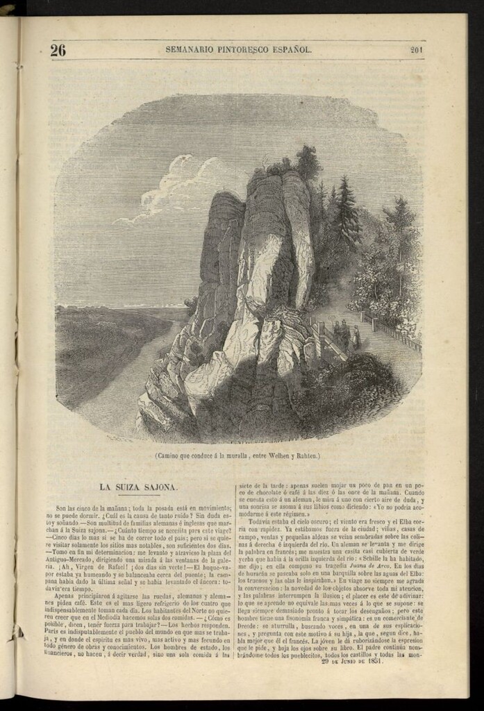 Miniatura de Semanario Pintoresco Español del 29 de junio de 1851, nº 26