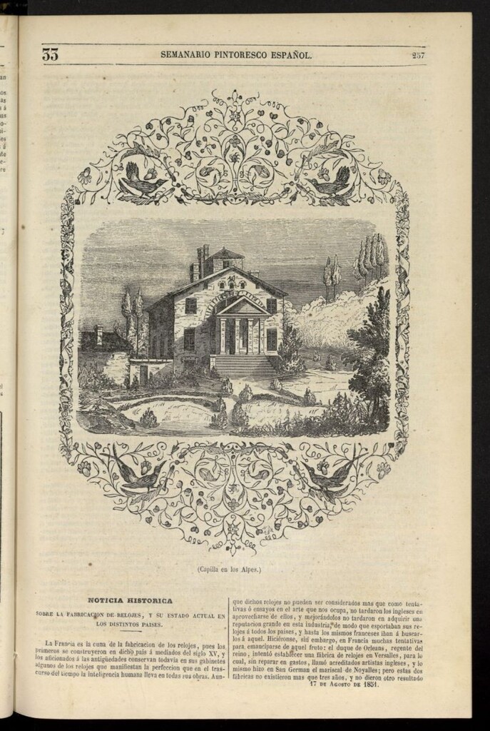 Miniatura de Semanario Pintoresco Español del 17 de agosto de 1851, nº 33
