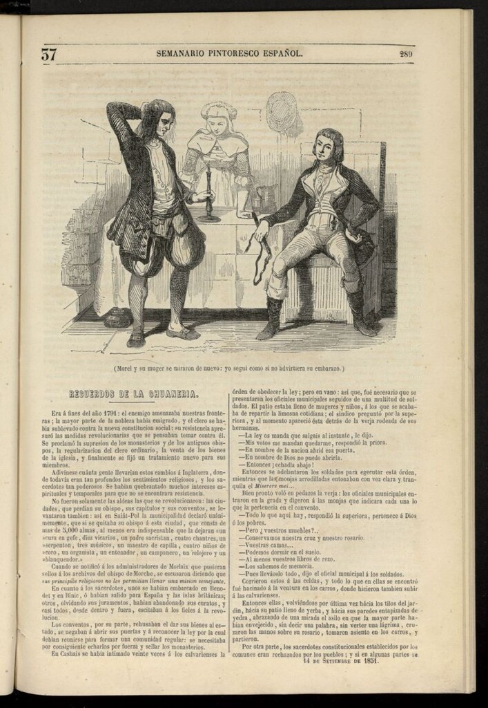 Miniatura de Semanario Pintoresco Español del 14 de septiembre de 1851, nº 37