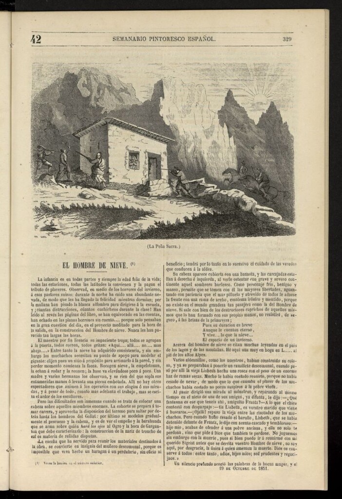 Miniatura de Semanario Pintoresco Español del 19 de octubre de 1851, nº 42