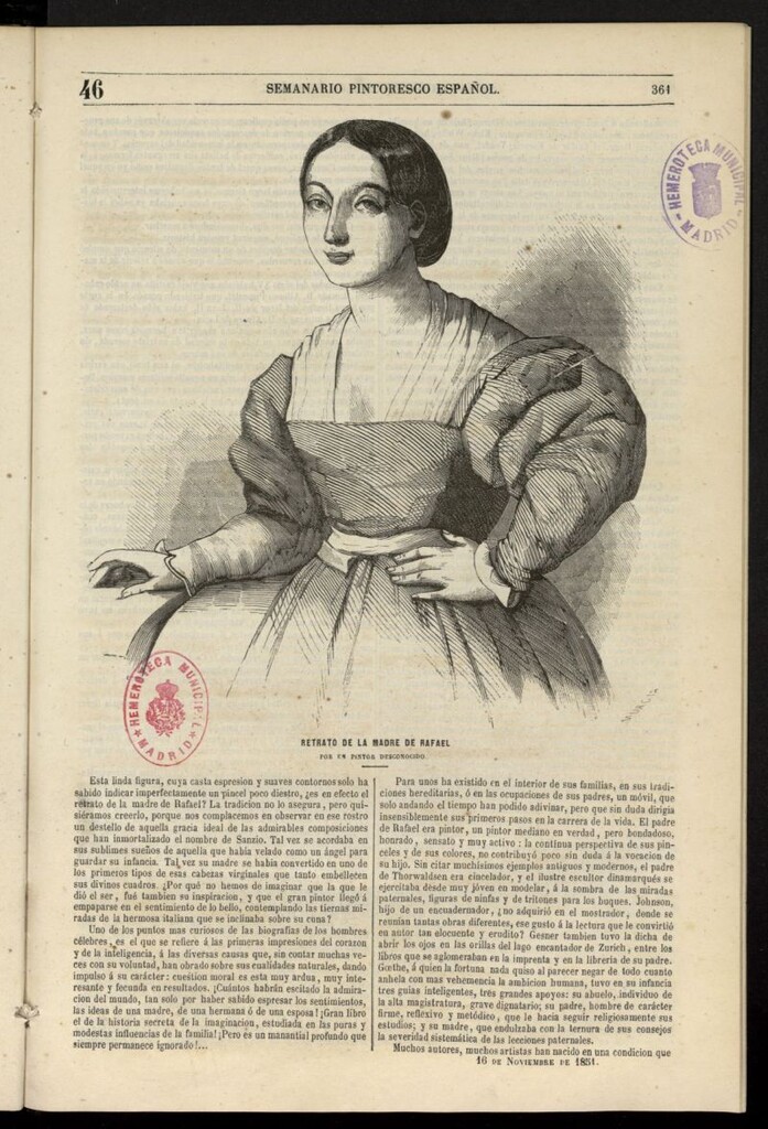 Miniatura de Semanario Pintoresco Español del 16 de noviembre de 1851, nº 46