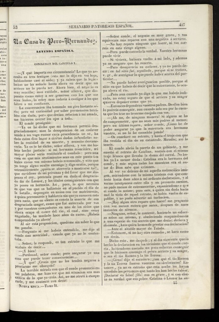 Miniatura de Semanario Pintoresco Español  de 1847 nueva época, tomo II