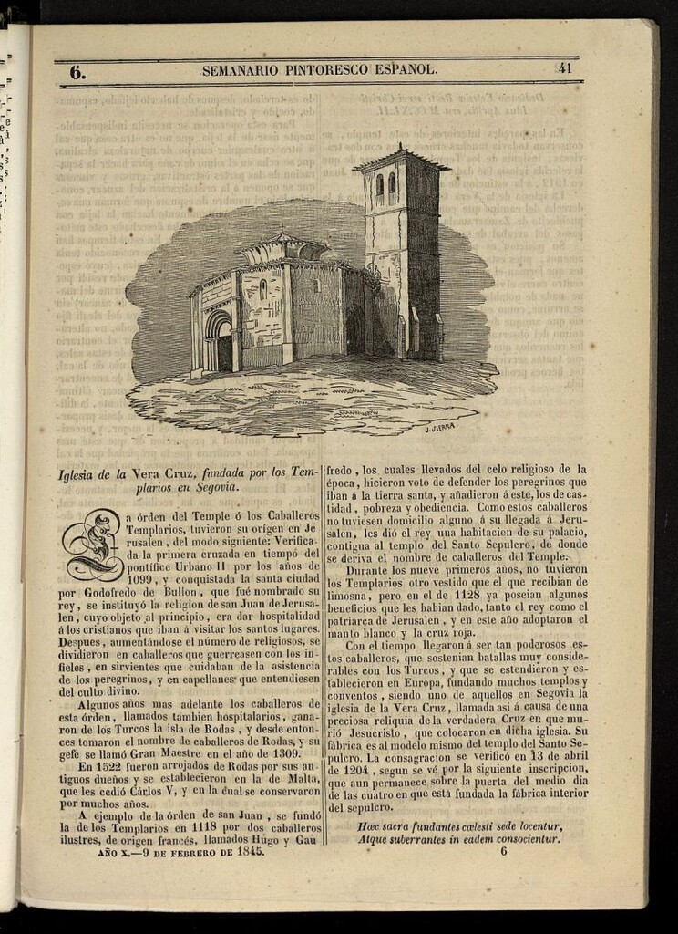 Miniatura de Semanario Pintoresco Español del 9 de febrero de 1845, nº 6