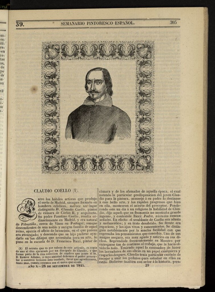 Miniatura de Semanario Pintoresco Español del 28 de septiembre de 1845, nº 39