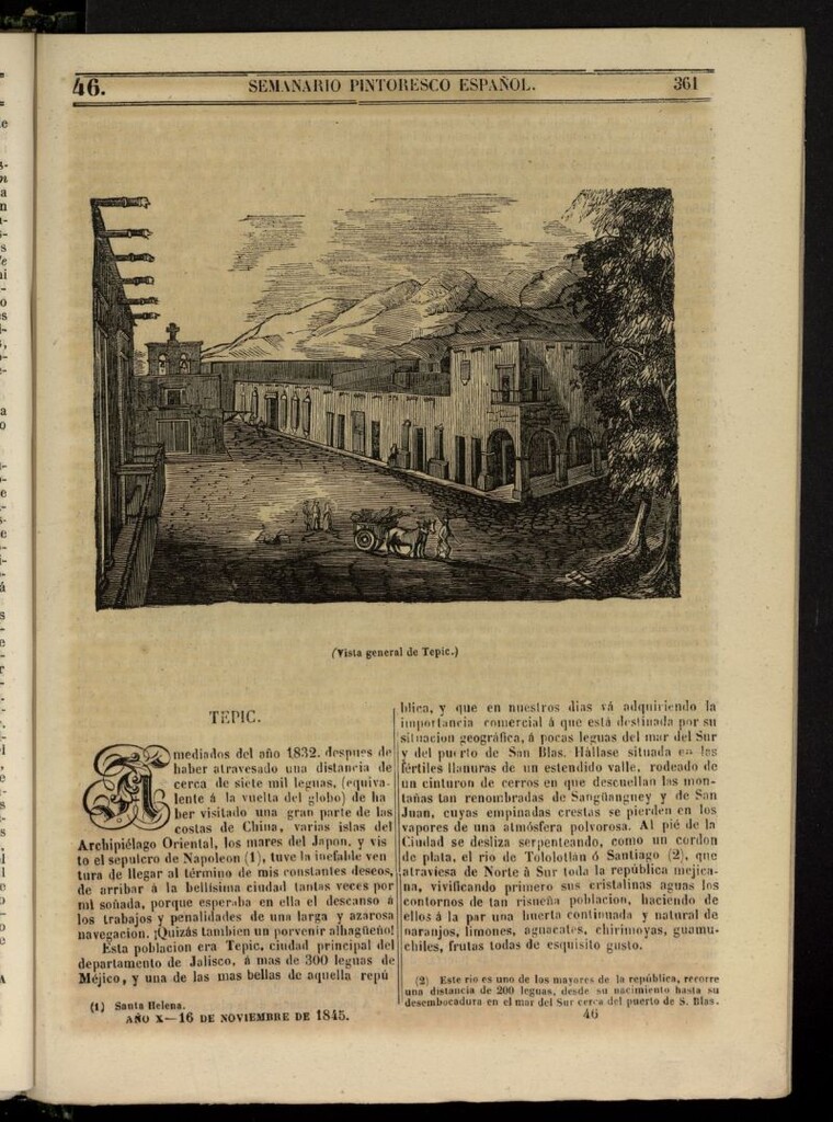 Miniatura de Semanario Pintoresco Español del 16 de noviembre de 1845, nº 46