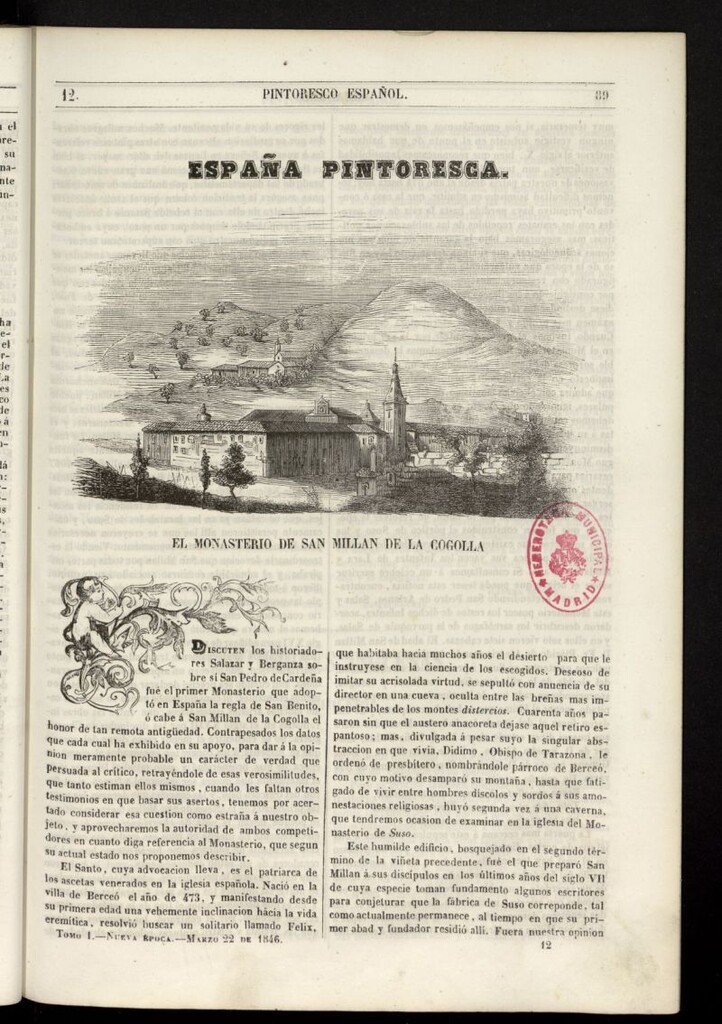 Miniatura de Semanario Pintoresco Español del 22 de marzo de 1846, nº 12