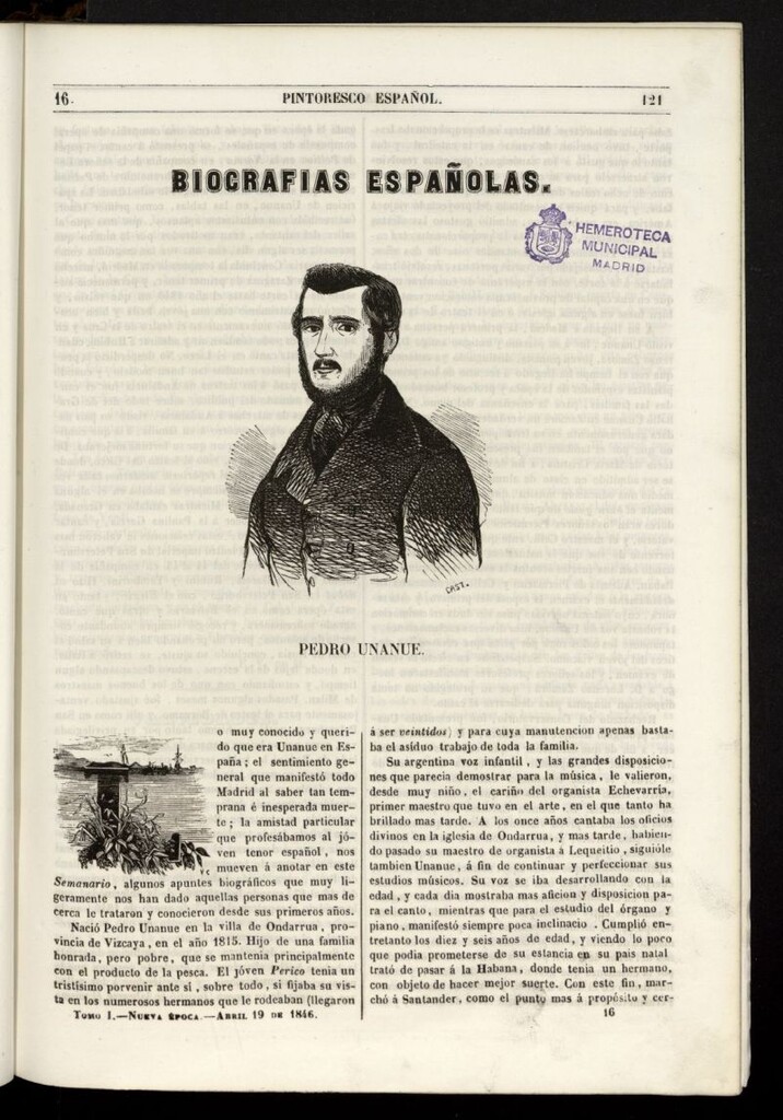 Miniatura de Semanario Pintoresco Español del 19 de abril de 1846, nº 16