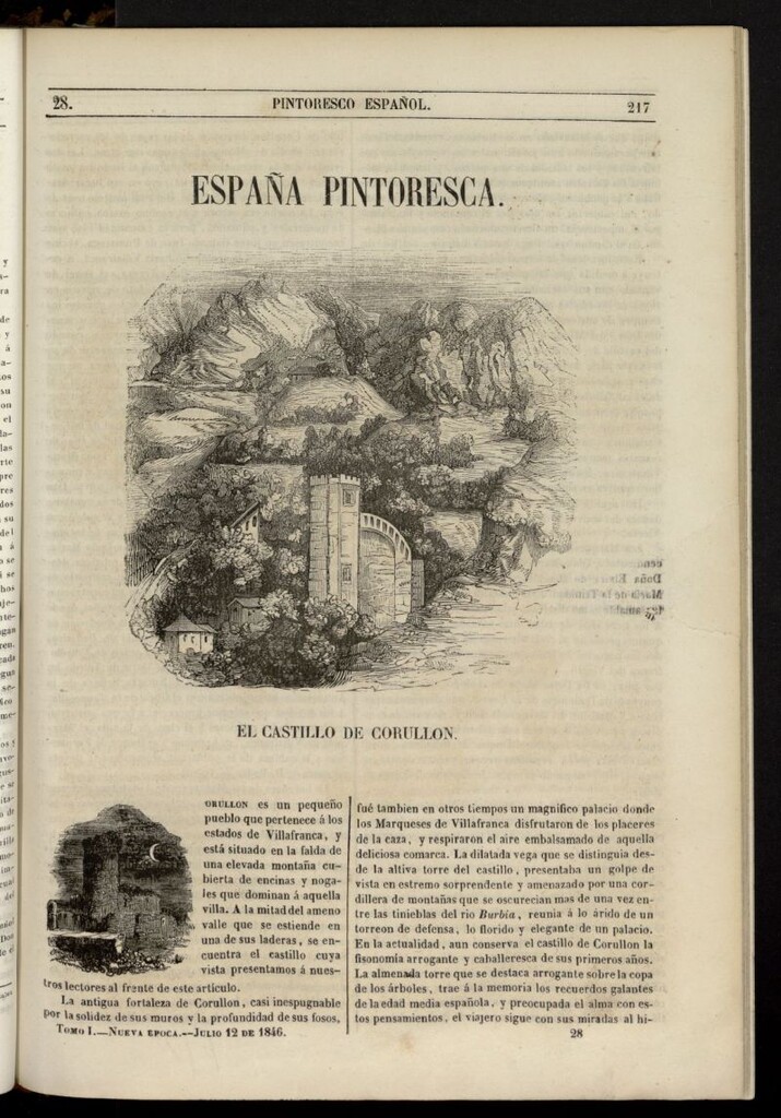 Miniatura de Semanario Pintoresco Español del 12 de julio de 1846, nº 28