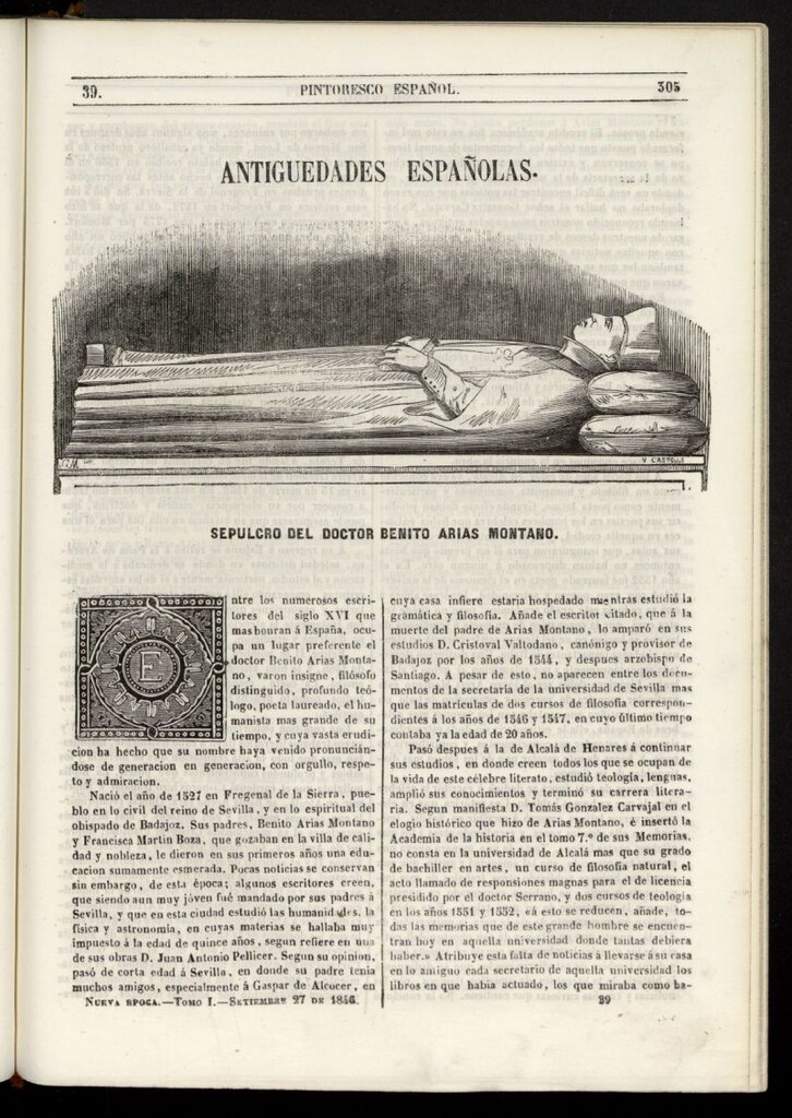 Miniatura de Semanario Pintoresco Español del 27 de septiembre de 1846, nº 39