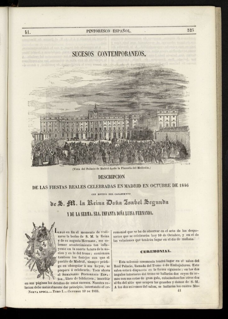 Miniatura de Semanario Pintoresco Español del 10 de octubre de 1846, nº 41