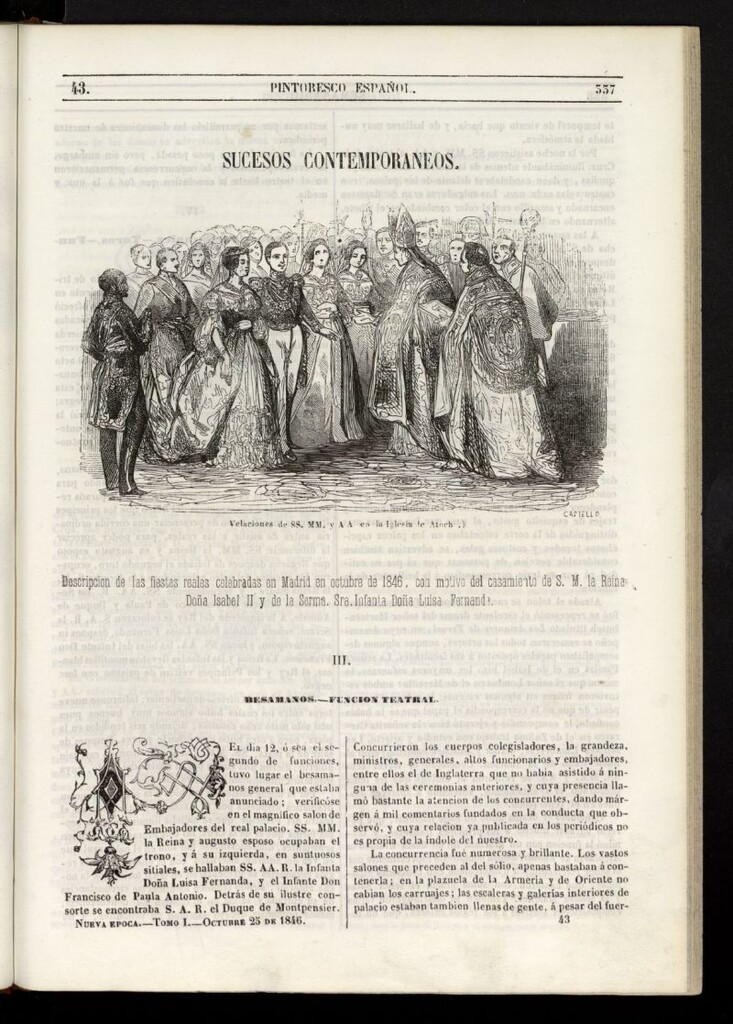 Miniatura de Semanario Pintoresco Español del 25 de octubre de 1846, nº 43