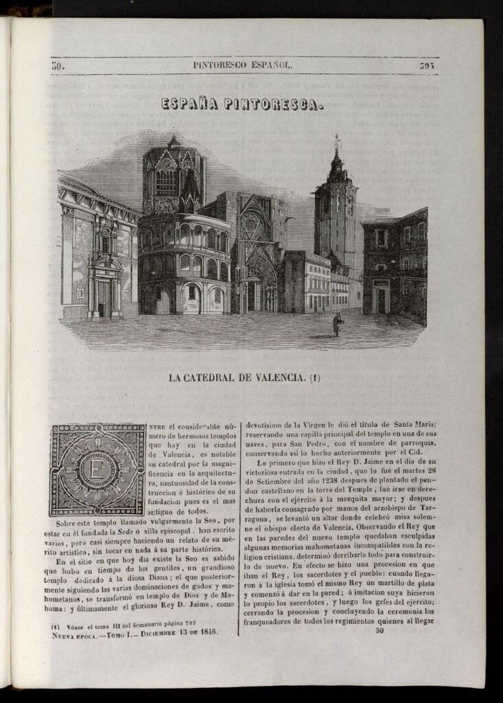Miniatura de Semanario Pintoresco Español del 13 de diciembre de 1846, nº 50