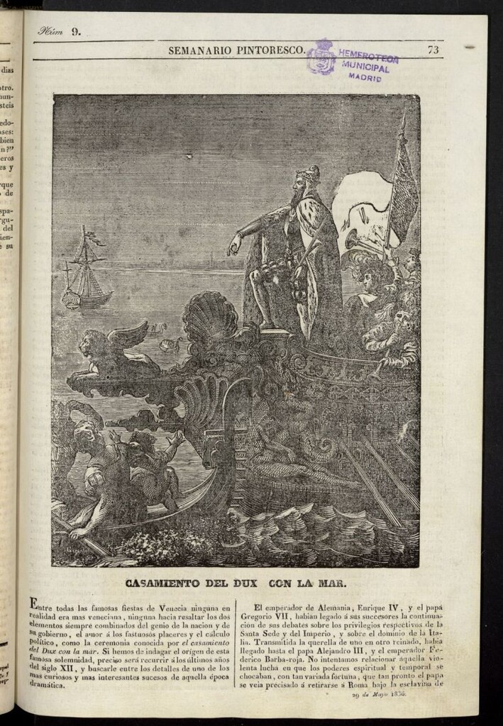 Miniatura de Semanario Pintoresco Español del 29 de mayo de 1836, nº 9
