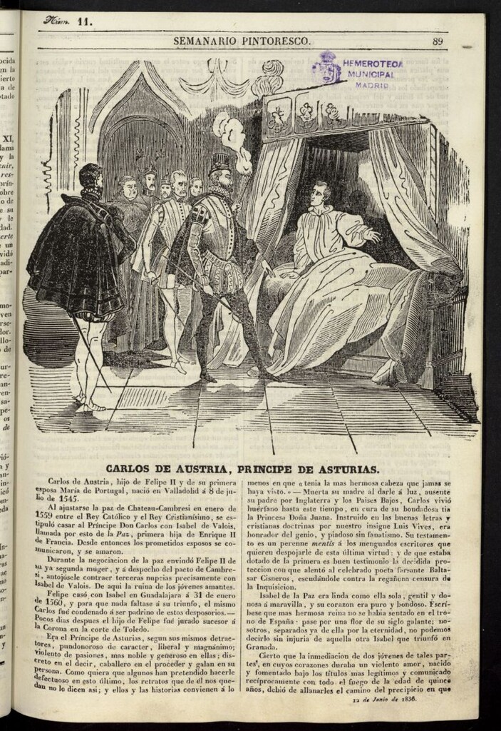 Miniatura de Semanario Pintoresco Español del 12 de junio de 1836, nº 11