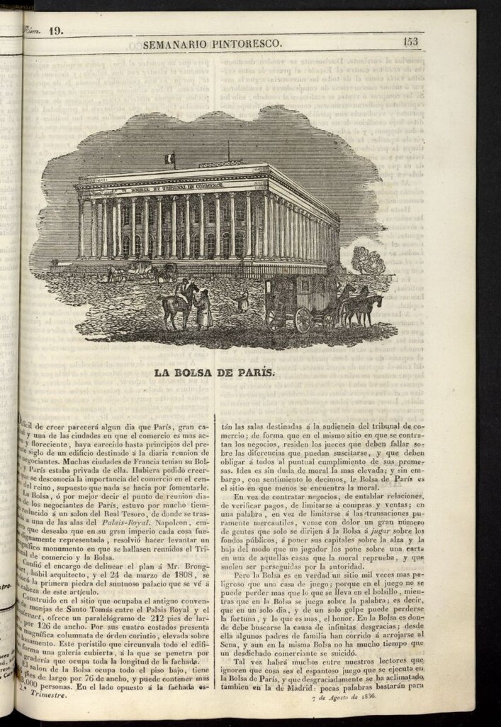 Miniatura de Semanario Pintoresco Español del 7 de agosto de 1836, nº 19