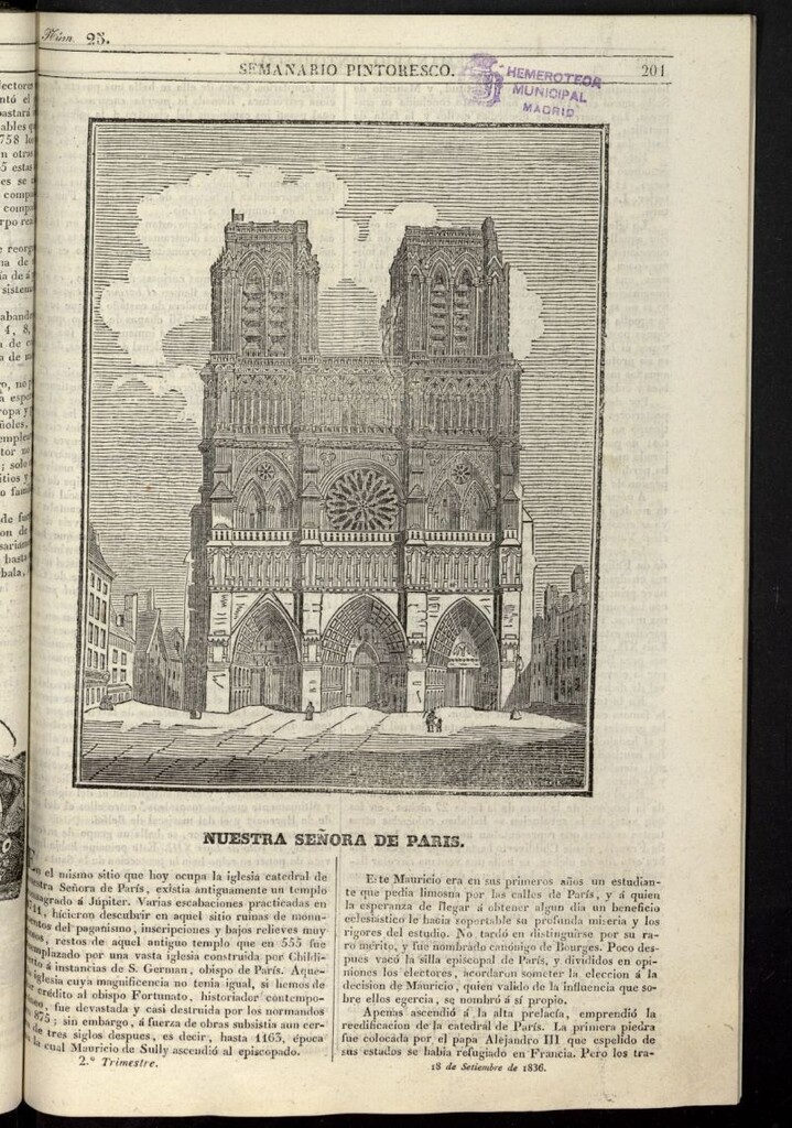 Miniatura de Semanario Pintoresco Español del 18 de septiembre de 1836, nº 25