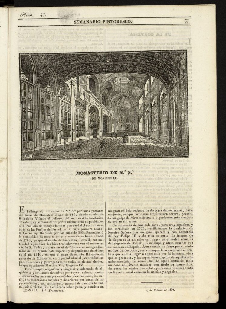 Miniatura de Semanario Pintoresco Español del 19 de febrero de 1837, nº 47