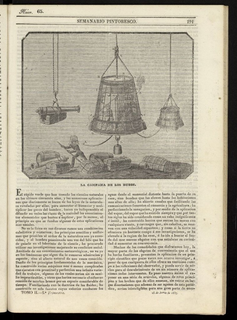 Miniatura de Semanario Pintoresco Español del 25 de junio de 1837, nº 65