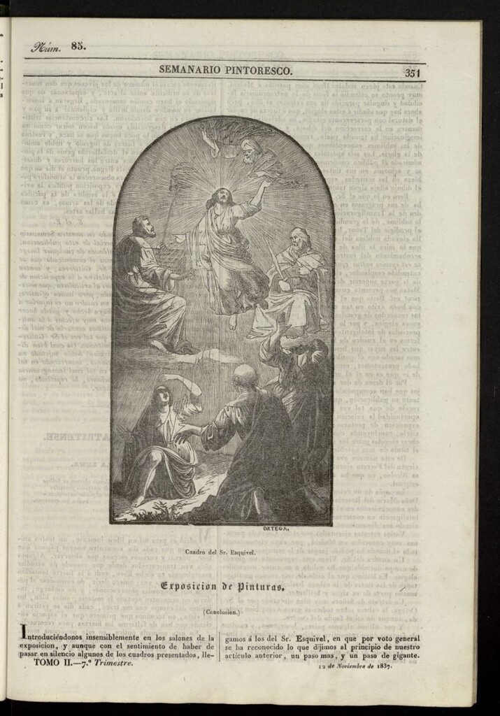 Miniatura de Semanario Pintoresco Español del 12 de noviembre de 1837, nº 85