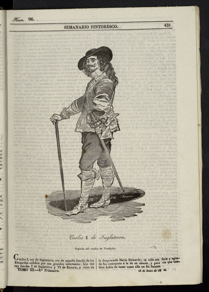 Miniatura de Semanario Pintoresco Español del 28 de enero de 1838, nº 96