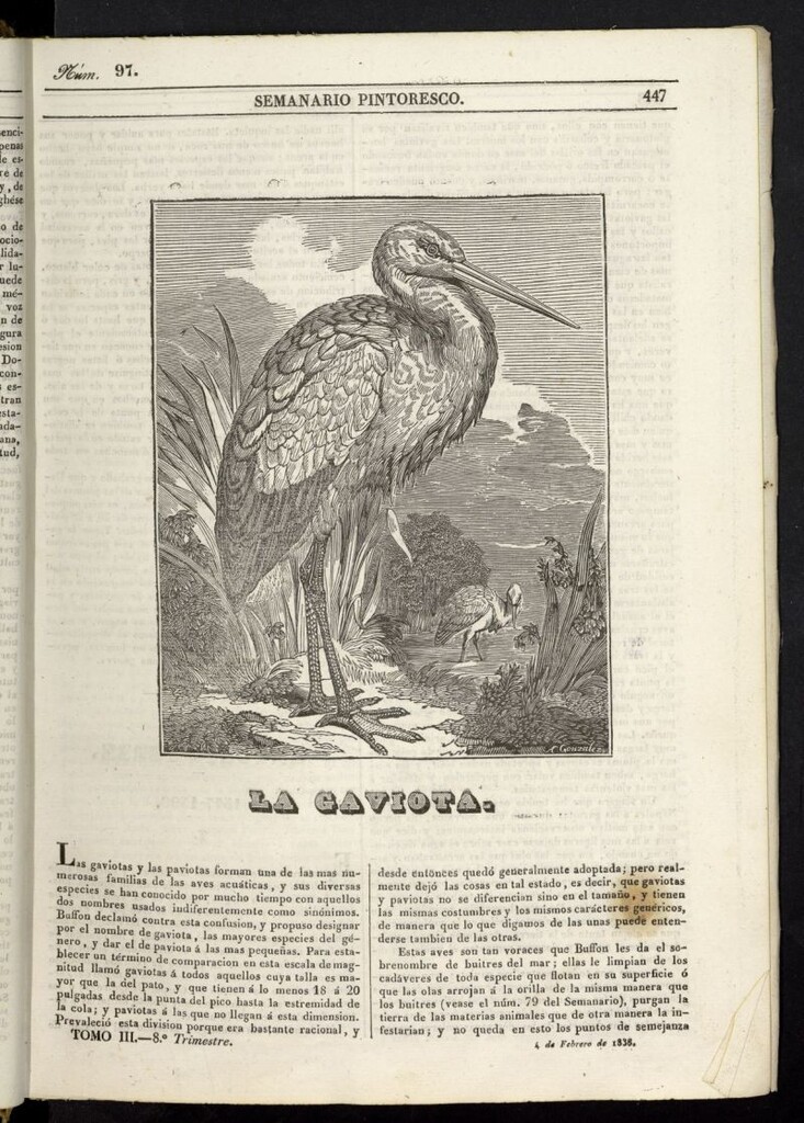 Miniatura de Semanario Pintoresco Español del 4 de febrero de 1838, nº 97