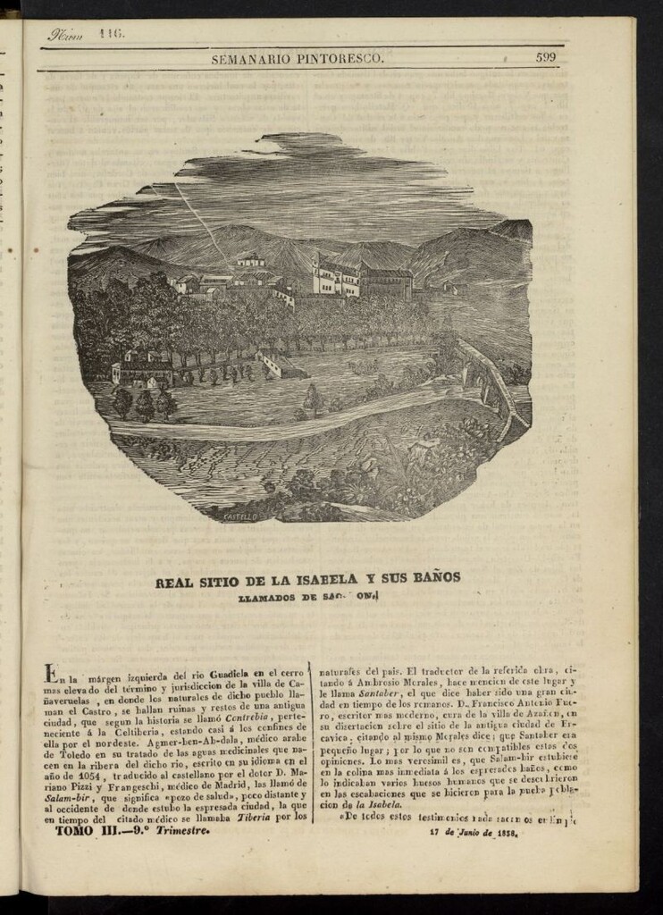 Miniatura de Semanario Pintoresco Español del 17 de junio de 1838, nº 116