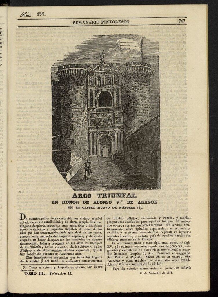 Miniatura de Semanario Pintoresco Español del 11 de noviembre de 1838, nº 137