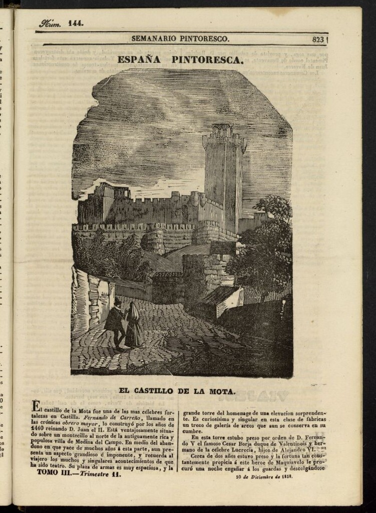 Miniatura de Semanario Pintoresco Español del 30 de diciembre de 1838, nº 144